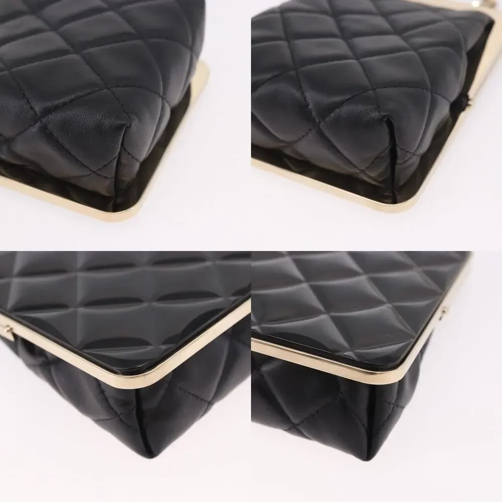 Chanel Matelasse Chain Shoulder Bag Black